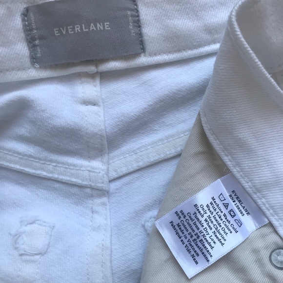 EVERLANE HIGH RISE RAW HEM CROP JEANS - Picture 6 of 9